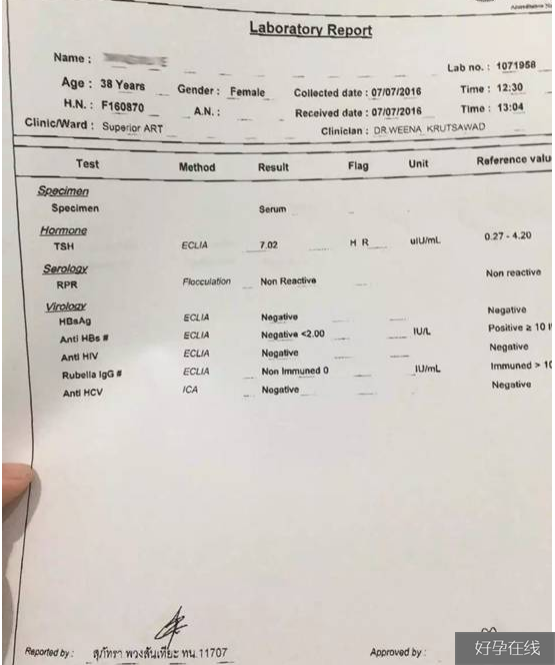 性激素六项检查报告